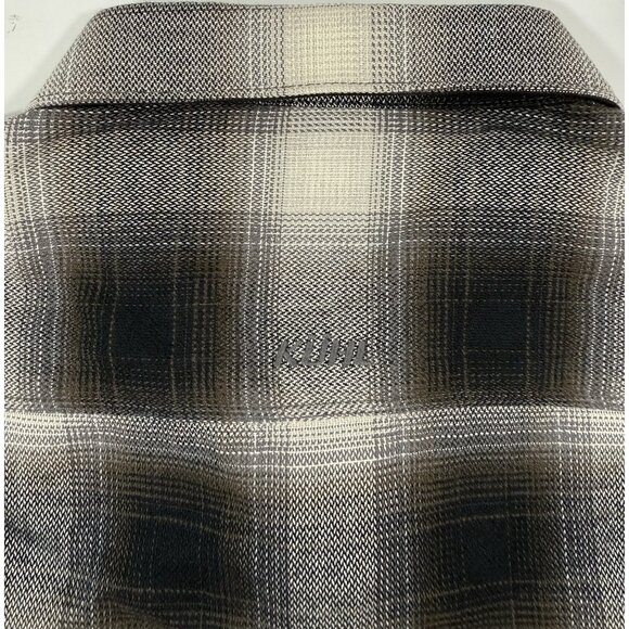 Kuhl Mens The Law Flannel Shirt Size Large Long Sleeve Plaid Inside Pocket - Picture 6 of 16